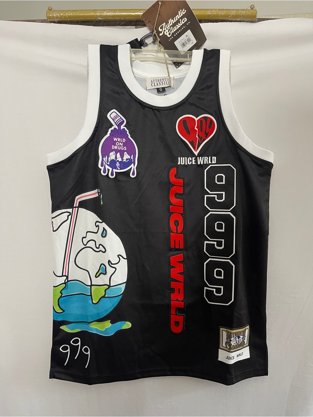 Juice WRLD man Black Graphic Basketball Jersey